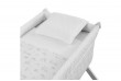 Petit Lit Pieds X Bois Merlo Ecru/Blanc 55x87x74 cm