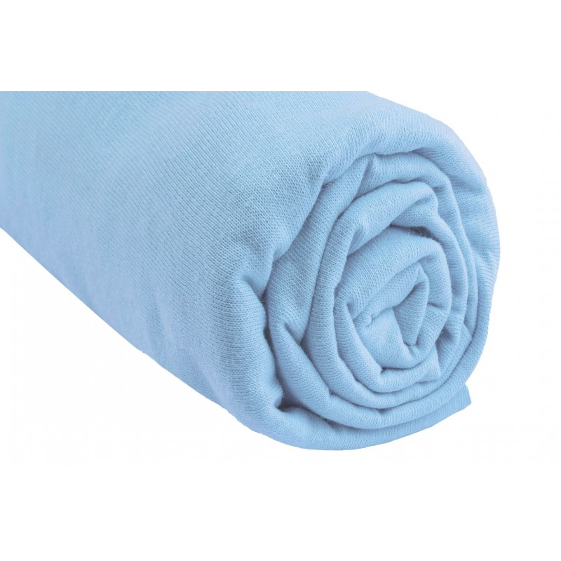 Drap-housse en jersey Tarrington - Une place - 180 / 190x200 / 220 - Aqua