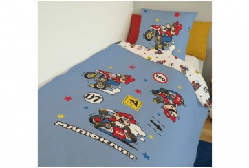 Parure de lit 140x200 cm Mario Kart Coton