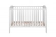 Lit berceau bébé 60x120 cm bois blanc