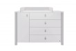 Commode 120 cm avec plan à langer gris clair
