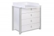Commode avec plan à langer bois gris clair