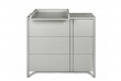 Commode avec plan à langer bois gris clair