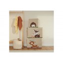 Boîte de rangement enfant avec couvercle pliable - motif biche - Bieco