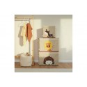 Boîte de rangement enfant avec couvercle pliable motif herisson bieco