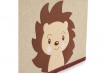 Boîte de rangement enfant avec couvercle pliable motif herisson piksi bieco