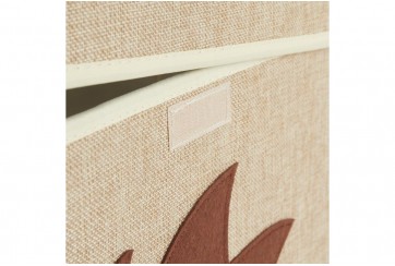 Boîte de rangement enfant avec couvercle pliable motif herisson piksi bieco