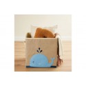 Boîte de rangement carré enfant baleine bieco