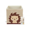 Boîte de rangement carré enfant - Pliable - Hérisson Piksi