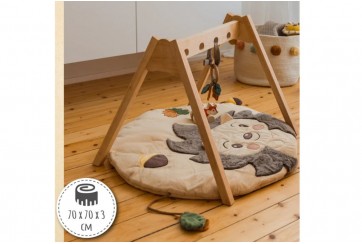 Tapis d'éveil bébé rond et ludique - Hérisson