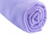 Lot de 3 draps housse jersey coton coloris fille rose blanc parme 70x140