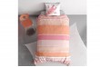 Parure de lit 140x200 cm enfant coton girafe rose