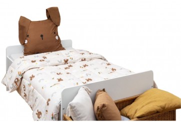 Couette coton imprimée 240x260 cm Pompon Lapin collection eden