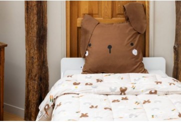 Couette coton imprimée 240x260 cm Pompon Lapin collection eden