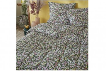 Couette coton imprimée 240x260 cm Myosotis