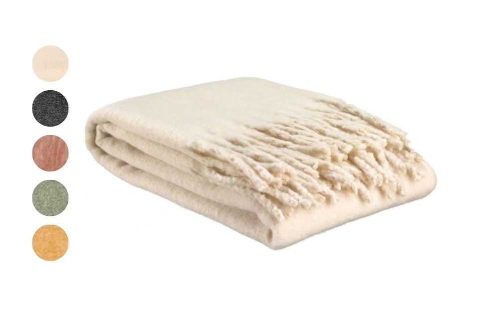 Plaid 130x160 cm uni recyclé