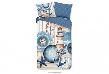 Parure de lit 140x200 cm 33219 bleu