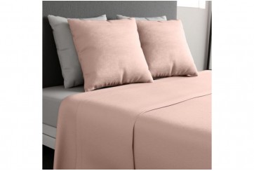 Parure de drap 180x290 3 pièces Coton Blush