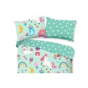 Parure de lit 140x200 cm kids Good Morning no.33238 menthe