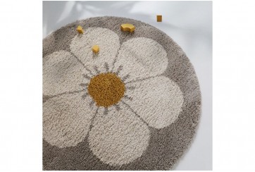 Tapis rond - Bohemian Daisy - Beige