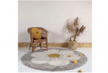 Tapis rond - Bohemian Daisy - Beige