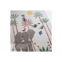 Tapis chambre enfant - Éléphant - MAMALENA