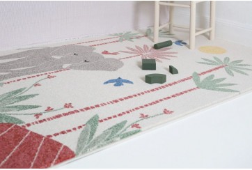 Tapis chambre enfant - Éléphant - MAMALENA