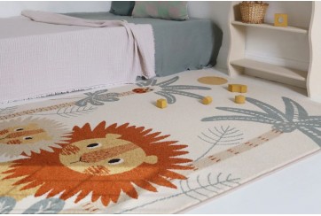 Tapis chambre enfant - Lion - MAMALOVE