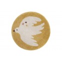Tapis rond - Oiseau - Bohemian Bird - Miel