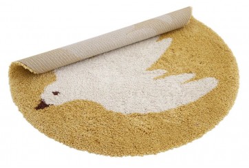 Tapis rond - Oiseau - Bohemian Bird - Miel