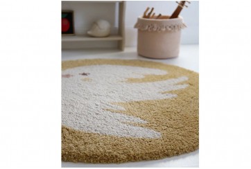 Tapis rond - Oiseau - Bohemian Bird - Miel