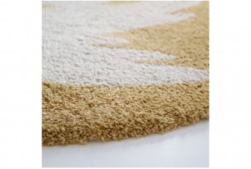 Tapis rond - Oiseau - Bohemian Bird - Miel