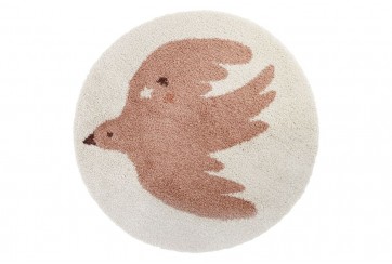 Tapis rond - Oiseau - Bohemian Bird - Creme