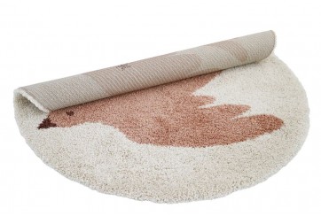 Tapis rond - Oiseau - Bohemian Bird - Creme