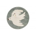 Tapis rond - Oiseau - Bohemian Bird - Aqua