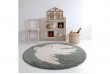 Tapis rond - Oiseau - Bohemian Bird - Aqua