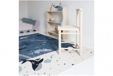 Tapis Coton LITTLE DEEP BLUE D 120 cm