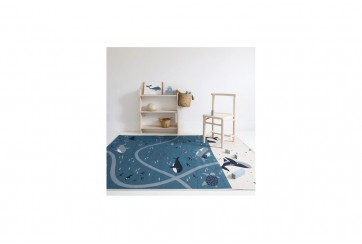 Tapis Coton LITTLE DEEP BLUE D 120 cm