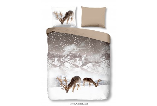 Parure de lit 200x200 cm flanel Good Morning no.6350 sand