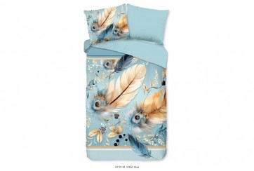 Parure de lit 140x200 cm microfiber no.33151 aqua