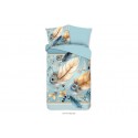 Parure de lit 140x200 cm microfiber no.33151 aqua