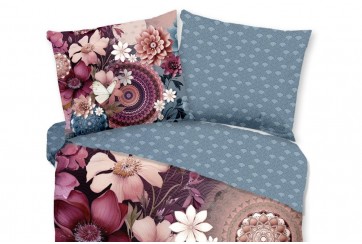 Parure de lit 200x200 cm HIP Coton-satin no.30493 bordeaux