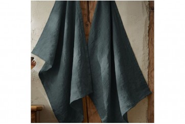 Lot de 2 essuie-mains 100% Lin lavé français