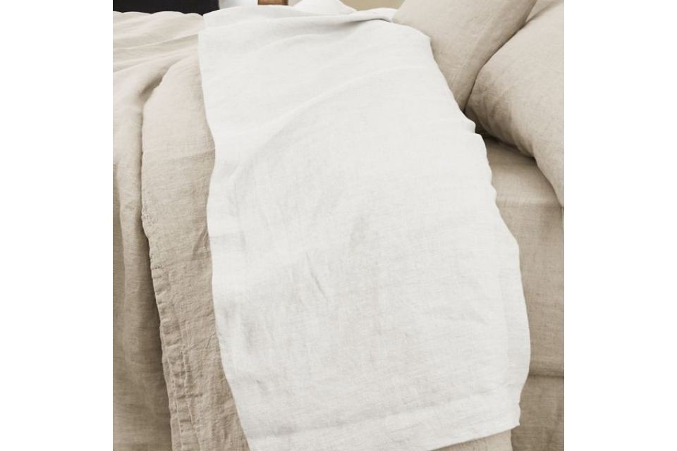 Drap plat 240x300 cm - 100% Lin Lavé français