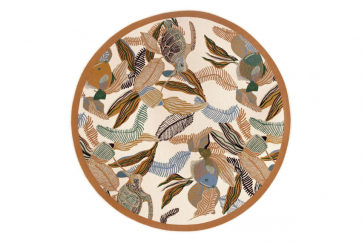 Tapis Dori - Outdoor - Diamètre 160 cm - Papaye