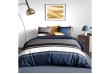 Housse de couette 240x260 cm + 2 taies d'oreiller 63x63 cm Coton Kalypso