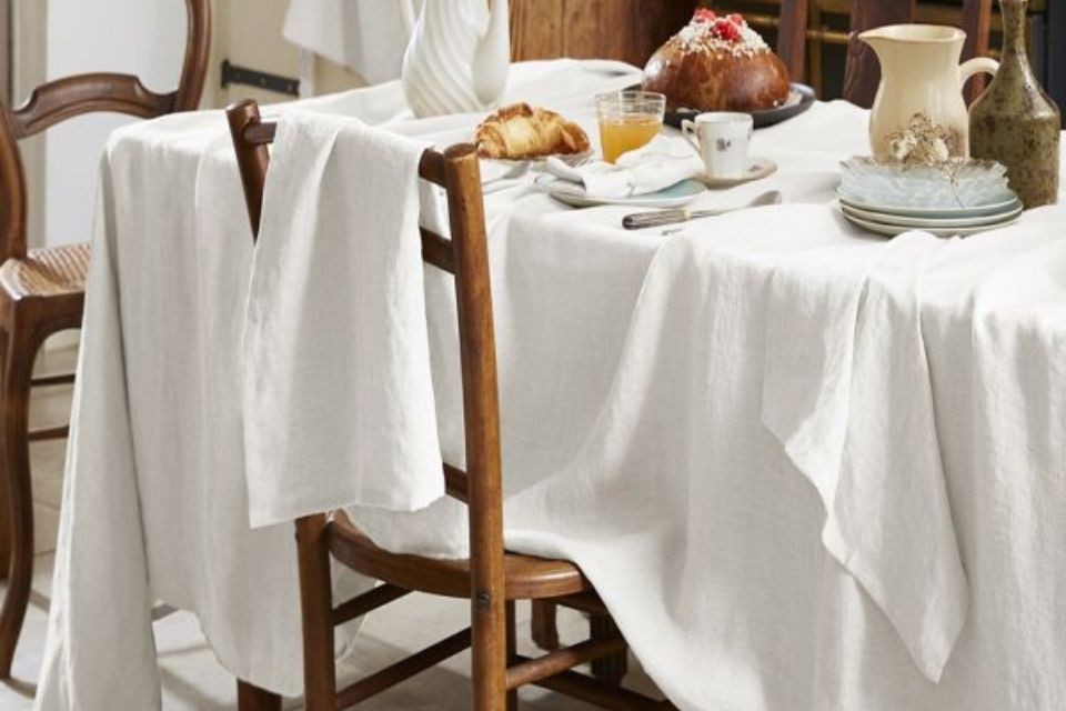 Nappe 170x250 cm rectangle 100% Lin Français