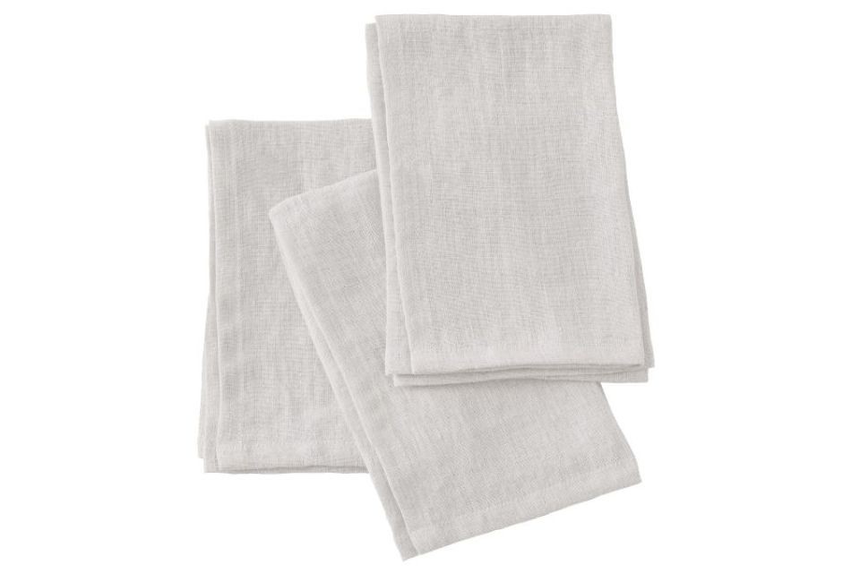 Lot de 3 serviettes Lin Français 40x40 cm