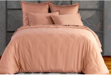 Parure de lit 240x260 Satin de Coton Rose