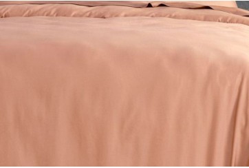 Parure de lit 240x260 Satin de Coton Rose